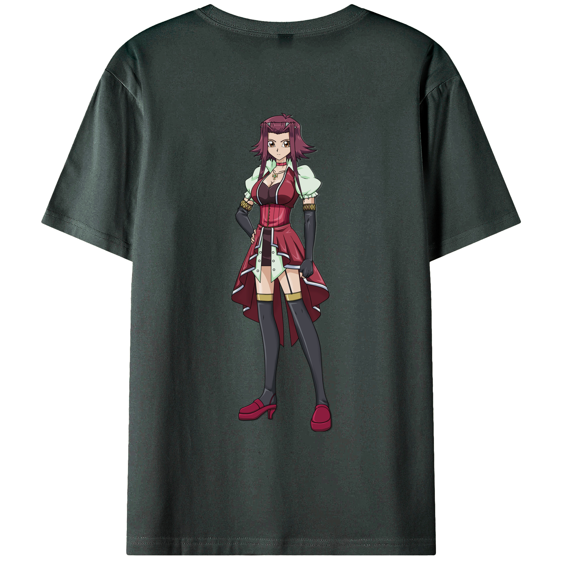 （画像用） 遊☆戯☆王 Yu-Gi-Oh! 綿100％ メンズ半袖Tシャツ（バックプリント） 通気性